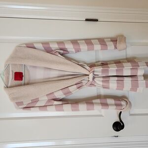Victoria's Secret Pink and White Striped Robe